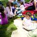 Ann Arbor resident Lana Pous, 2, reads a children's book on Tuesday, May 21. Daniel Brenner I AnnArbor.com